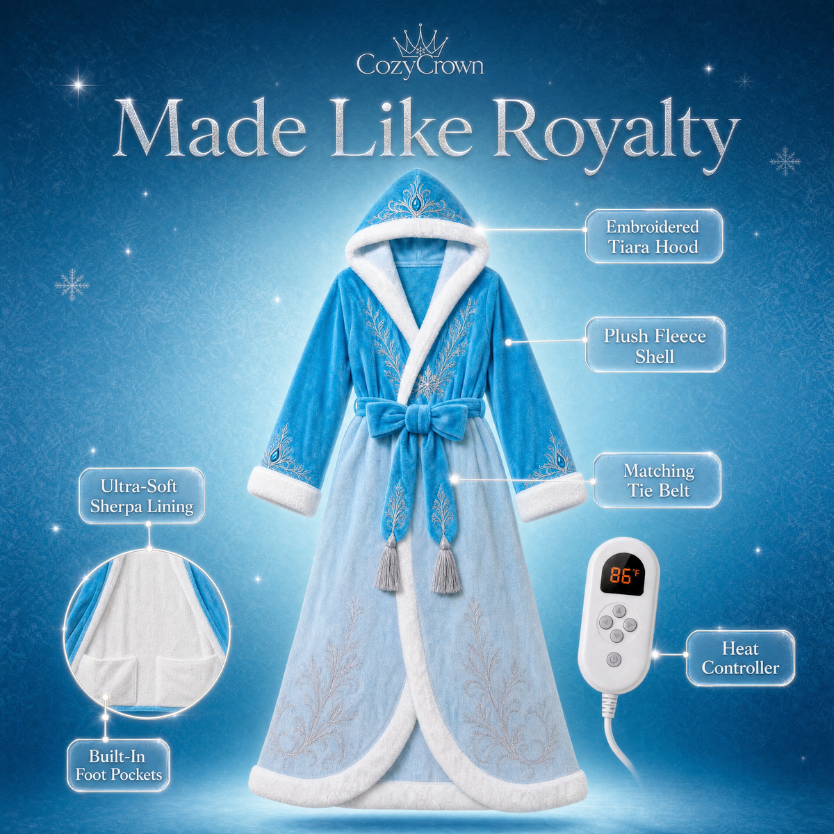 Cozy Crown Heated Robe
