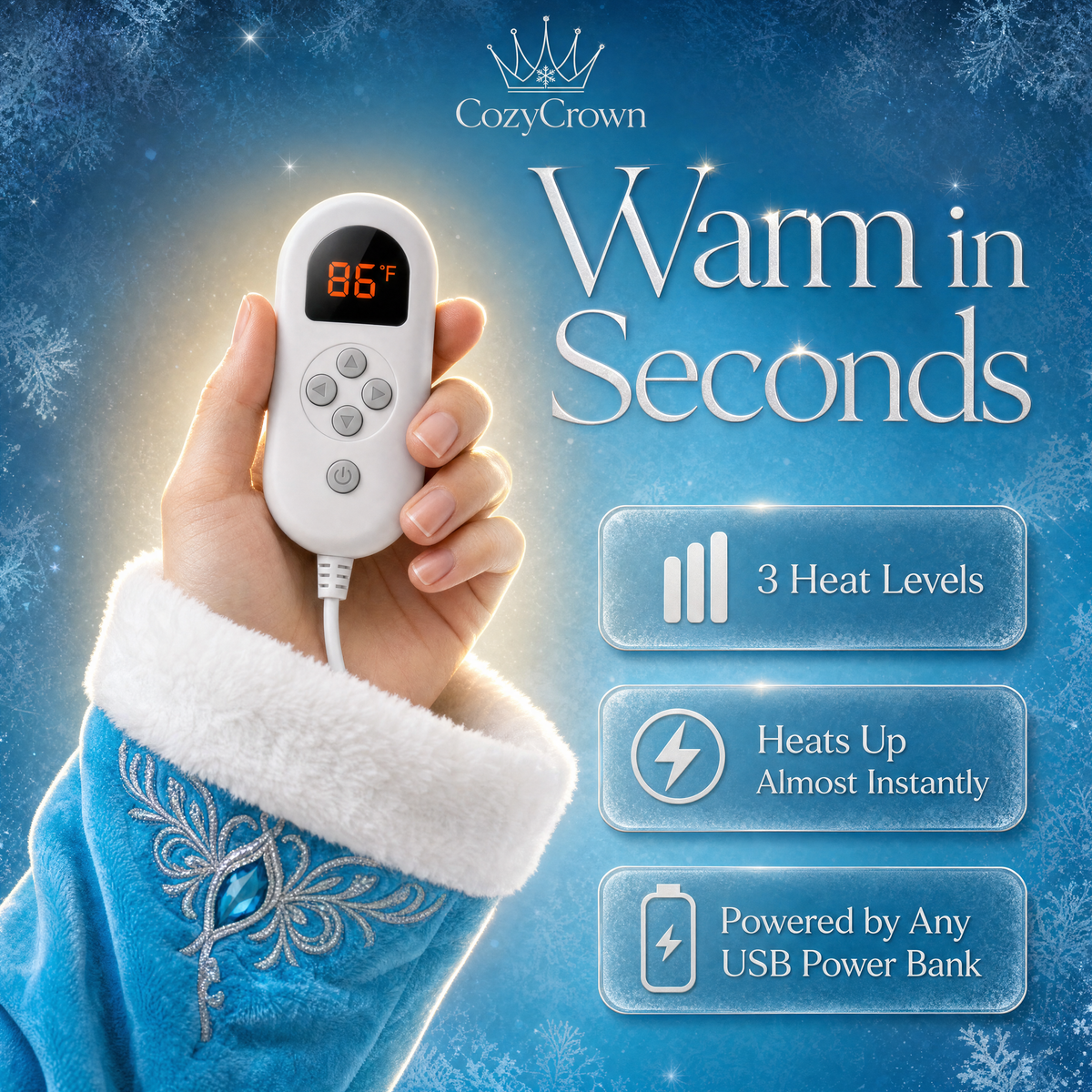 Cozy Crown Heated Robe