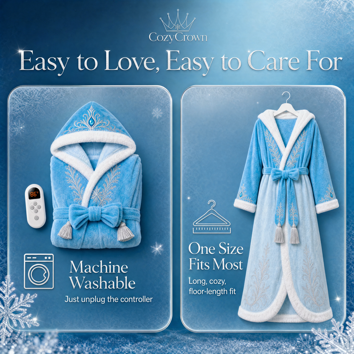 Cozy Crown Heated Robe